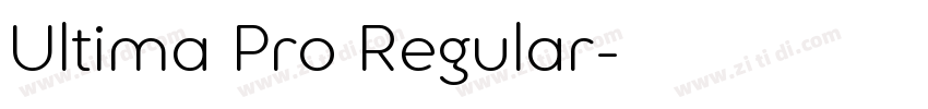 Ultima Pro Regular字体转换